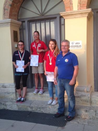 Finali Camp. Italiani 300 mt Colle Val d'Elsa 2016 Podio ALT D  1^ Class. Macali F. 3^ Class.  De Gasperis A.